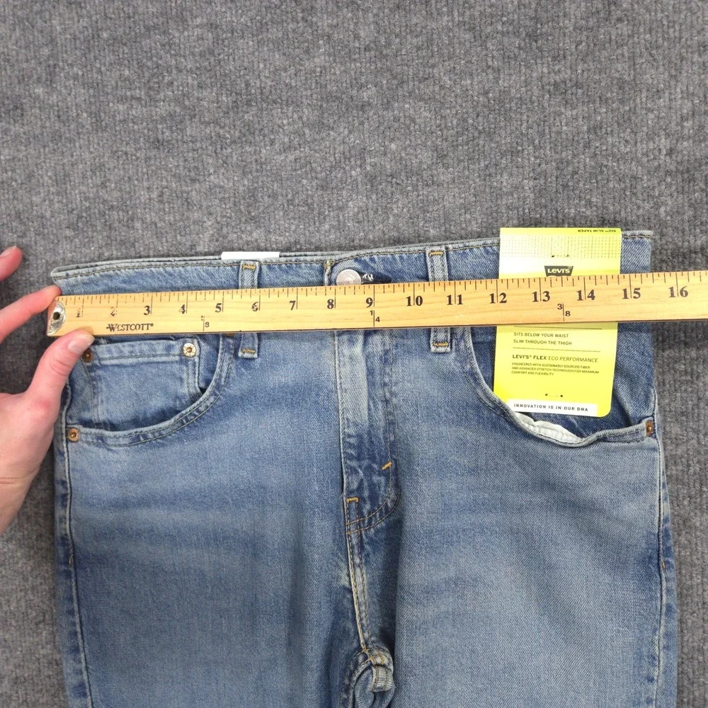 Levis 512 Jeans Mens 31X30 Blue Slim Taper Flex Stretch Light Wash Denim NEW